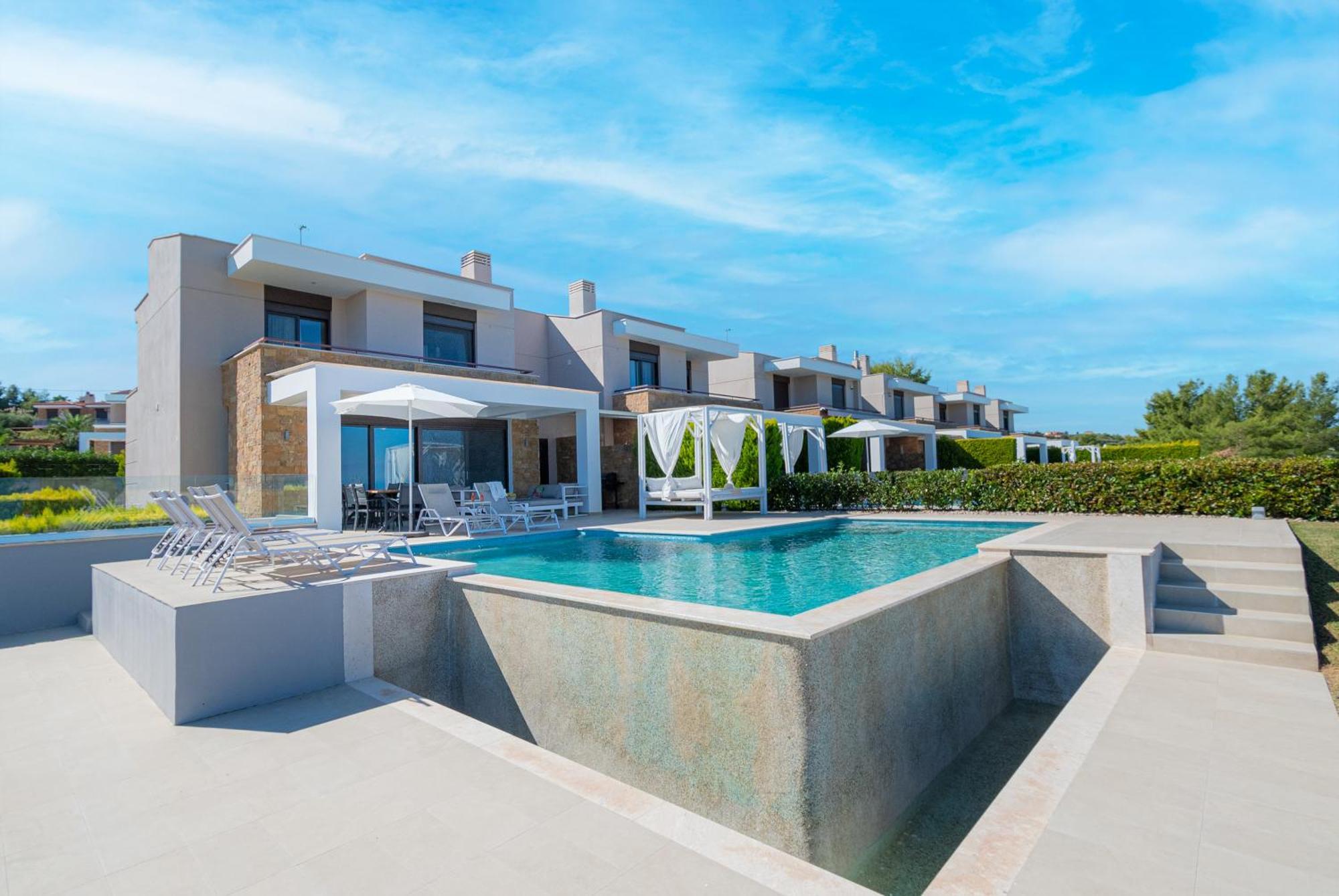 Bellevue Villas With Private Pool Hanioti Exterior photo
