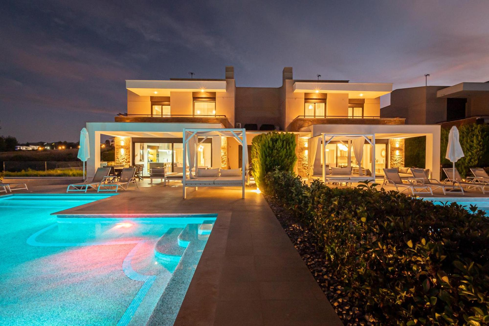 Bellevue Villas With Private Pool Hanioti Exterior photo