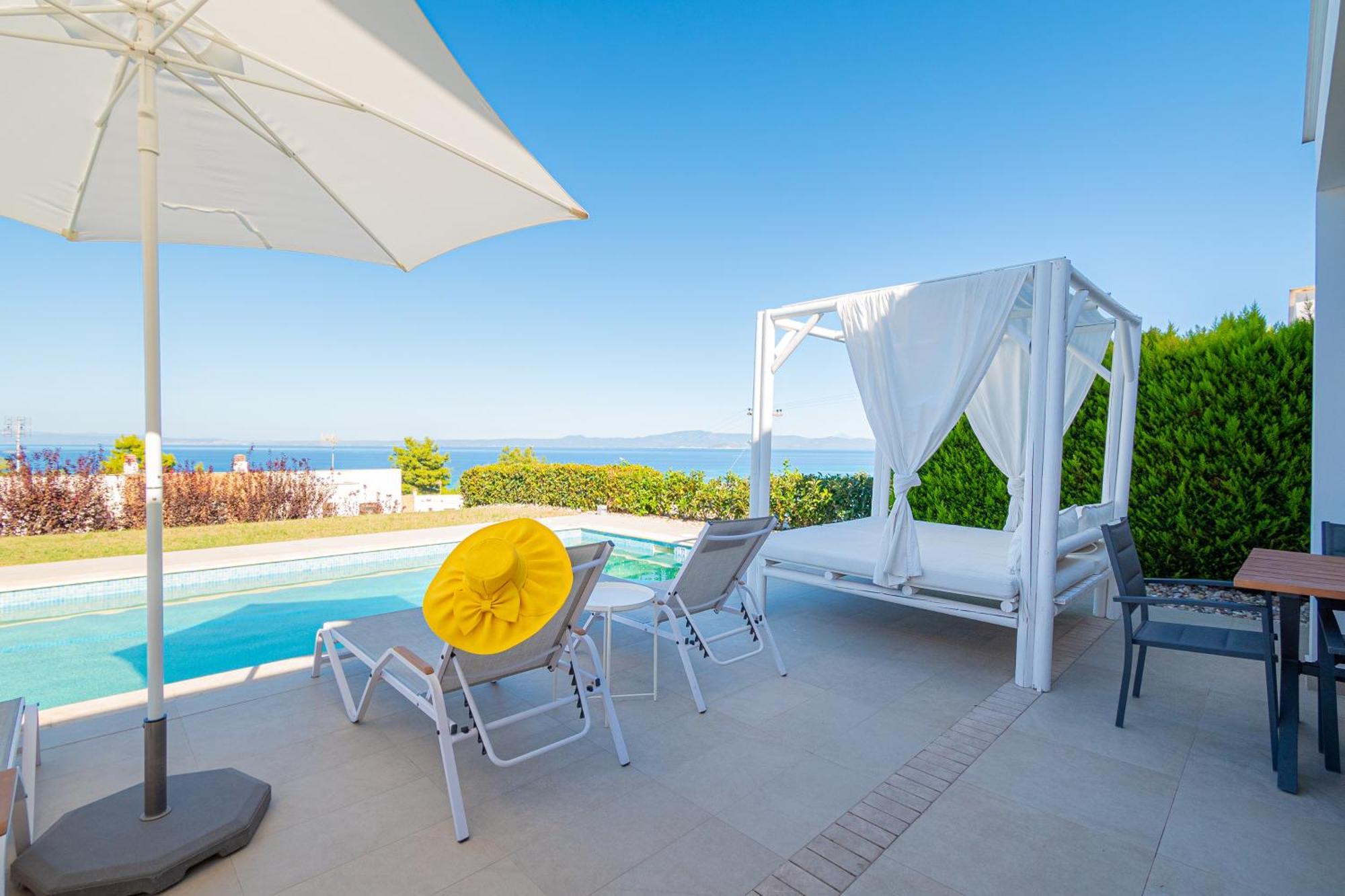 Bellevue Villas With Private Pool Hanioti Exterior photo