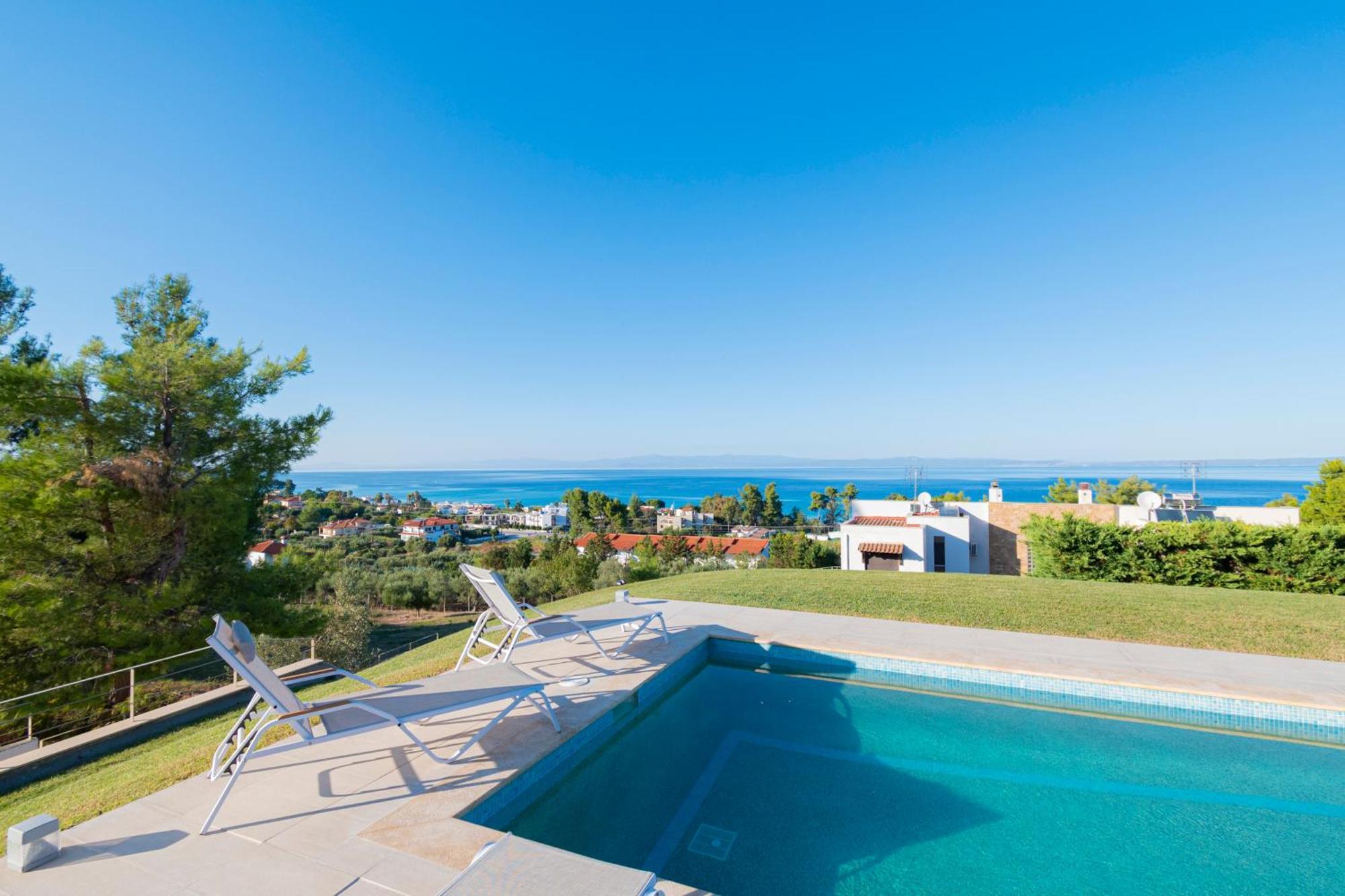 Bellevue Villas With Private Pool Hanioti Exterior photo